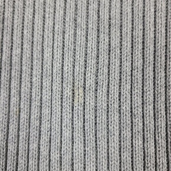 Club Monaco Gray Striped Ribbed Knit Crewneck Sweater Large - Picture 15 of 16